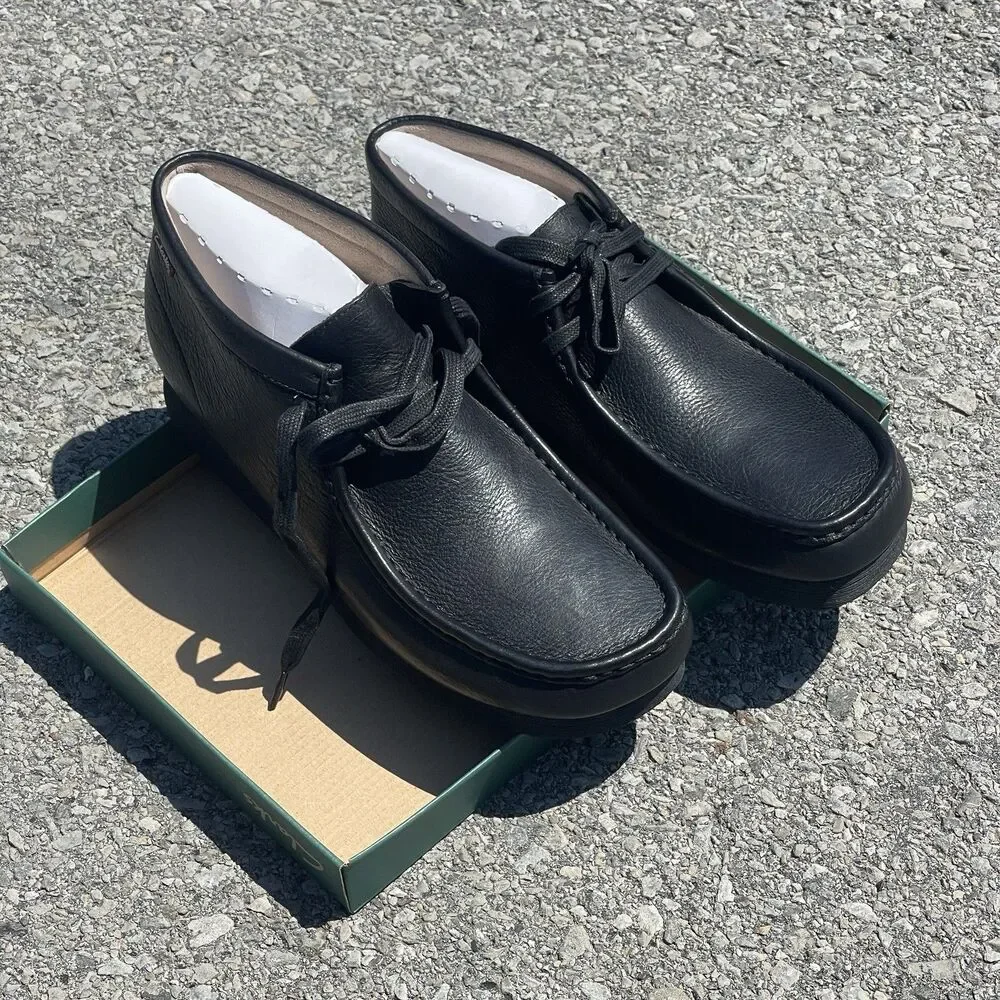 Clarks NIB Men's Size 10 Black Padmore II Hi Chukka Desert Boots